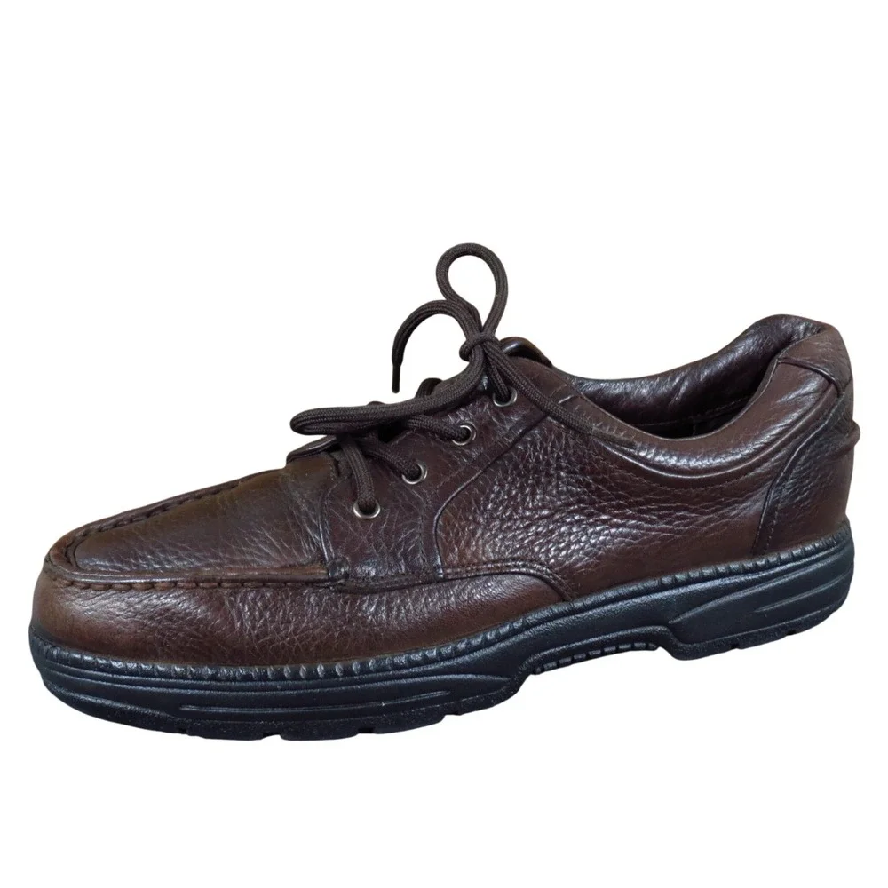 St. John's Bay Men Casual Sneaker Size 11 Everyday Walking Brown Leather